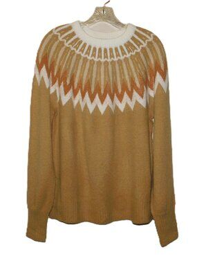 French Connection Essentials Fair Isle Sweater Size Medium